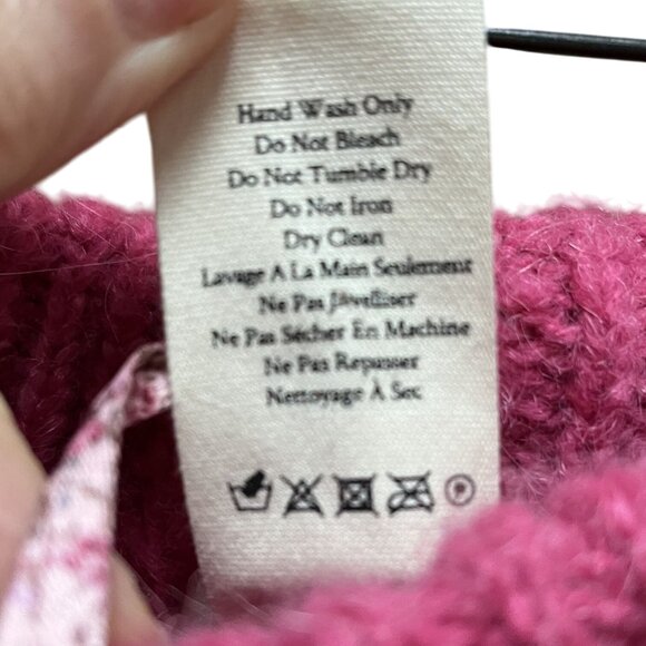 LoveShackFancy NWT Landana Jogger Passion Fruit Punch Alpaca & Wool Blend Small - Picture 7 of 10